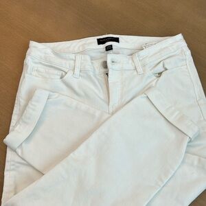 Banana Republic skinny fit white jeans